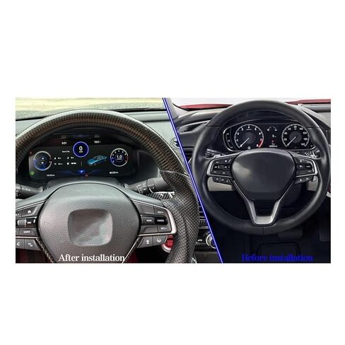 شاشة LCD عالية الدقة 12.3 بوصة متوافقة مع Honda Accord 2018-2021 عداد السرعة الرقمي للوحة القيادة التوصيل والتشغيل in Saudi Arabia