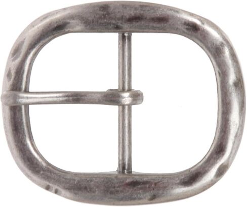 1 1/2" (38 mm) Single Prong Center Bar Oval Hammered Belt Buckle in Saudi Arabia