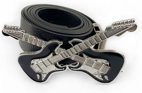 Vintage Metal Guitar Shape Belt Buckle Delicate Belt Buckle Accessories Waistband Western Rock in Saudi Arabia