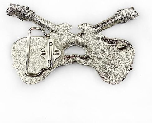 Vintage Metal Guitar Shape Belt Buckle Delicate Belt Buckle Accessories Waistband Western Rock in Saudi Arabia