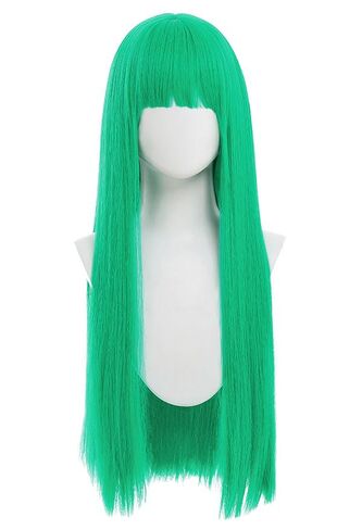 miccostumes Women's Game Cosplay Wig Straight Long Green Hair in Saudi Arabia