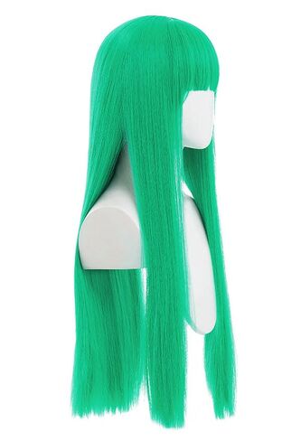 miccostumes Women's Game Cosplay Wig Straight Long Green Hair in Saudi Arabia
