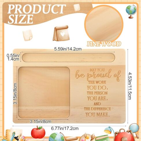 10 قطع من هدايا تقدير الموظفين في عيد الميلاد، حامل ملاحظات لاصق خشبي كبير للعاملين في المكتب، قد تكون فخوراً بالعمل الذي تقوم به، هدية شكر للموظفين والمدرسين والأطباء والممرضات المتطوعين in Kuwait