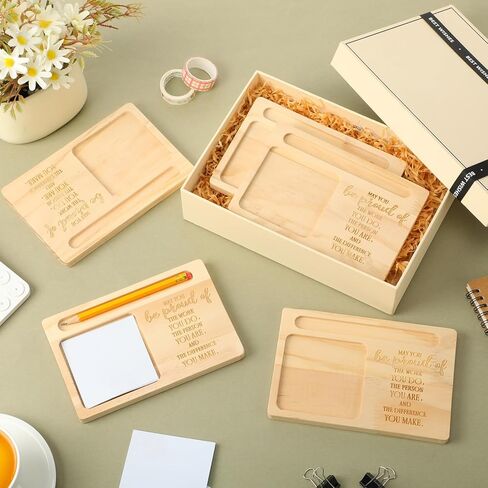 10 قطع من هدايا تقدير الموظفين في عيد الميلاد، حامل ملاحظات لاصق خشبي كبير للعاملين في المكتب، قد تكون فخوراً بالعمل الذي تقوم به، هدية شكر للموظفين والمدرسين والأطباء والممرضات المتطوعين in Kuwait