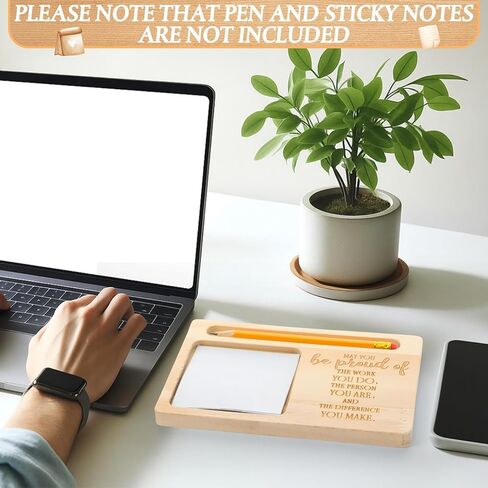 10 قطع من هدايا تقدير الموظفين في عيد الميلاد، حامل ملاحظات لاصق خشبي كبير للعاملين في المكتب، قد تكون فخوراً بالعمل الذي تقوم به، هدية شكر للموظفين والمدرسين والأطباء والممرضات المتطوعين in Kuwait