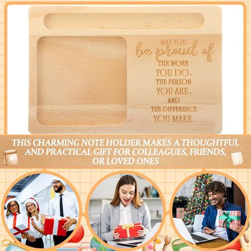 10 قطع من هدايا تقدير الموظفين في عيد الميلاد، حامل ملاحظات لاصق خشبي كبير للعاملين في المكتب، قد تكون فخوراً بالعمل الذي تقوم به، هدية شكر للموظفين والمدرسين والأطباء والممرضات المتطوعين in Kuwait