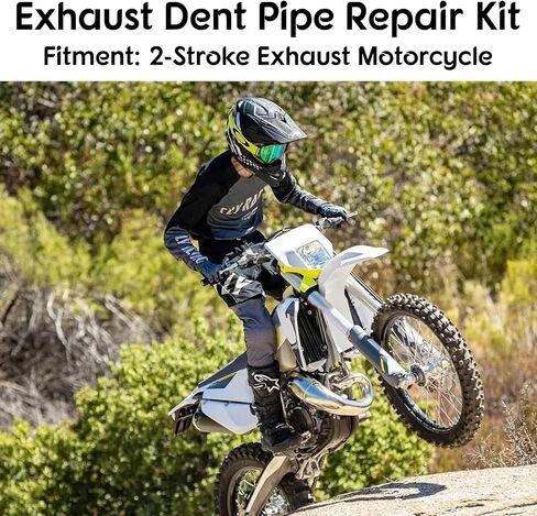 مجموعة أدوات إصلاح انبعاجات الدراجات النارية، مجموعة أدوات إزالة انبعاجات عادم الدراجات النارية ثنائية الأشواط لمعظم موديلات الدراجات النارية in Kuwait