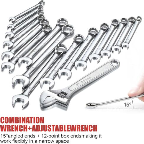 438-Piece Mechanics Tool Set with 3-Drawer Heavy Duty Metal Box Repair Tool Kit -02 in Kuwait