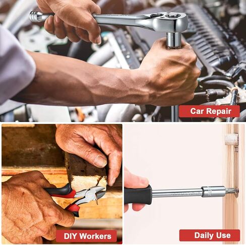 438-Piece Mechanics Tool Set with 3-Drawer Heavy Duty Metal Box Repair Tool Kit -02 in Kuwait