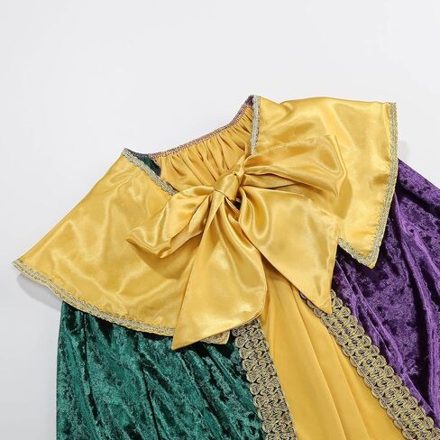GRAJTCIN Mardi Gras Outfit King Cape for Men Women Medieval Royal Shiny Halloween Party Costume in Saudi Arabia