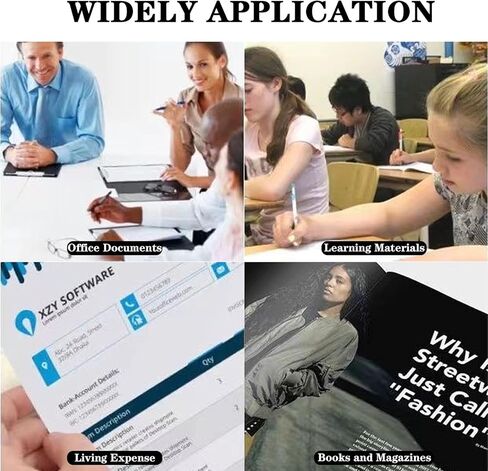 ماسح ضوئي محمول مع بطاقة SD 32 جيجا، ماسح ضوئي محمول بصيغة JPG PDF بدقة 900 نقطة في البوصة، بطارية AA (غير متضمنة) ماسح ضوئي للمستندات مقاس A4 ملون لنقل USB لكتب إيصالات الصور التجارية (أسود) in Kuwait