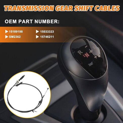 15189198 Automatic Transmission Shift Cable Compatible with 1998-2004 GMC Sonoma,FOR 1998-2005 Jimmy,FOR 1998-2004 Chevrolet S10,FOR 1998-2005 Blazer,Replace 15033323 in Kuwait