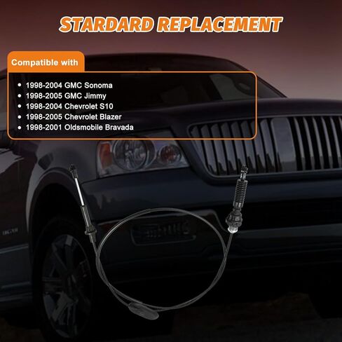 15189198 Automatic Transmission Shift Cable Compatible with 1998-2004 GMC Sonoma,FOR 1998-2005 Jimmy,FOR 1998-2004 Chevrolet S10,FOR 1998-2005 Blazer,Replace 15033323 in Kuwait