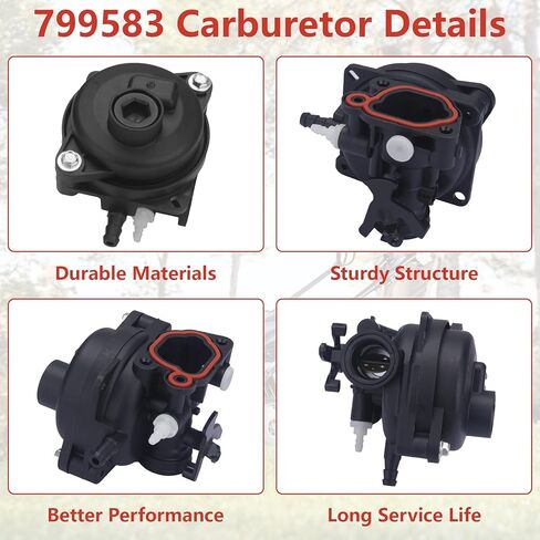 799583 Carburetor for 300E 450E 500E 550EX 575E 600E 125cc 140cc Engine 8P502 08P502 9P602 09P602 Replace 593261 590556 591160 591979 595656 Lawn Mower Engine Carburetors Parts in Saudi Arabia