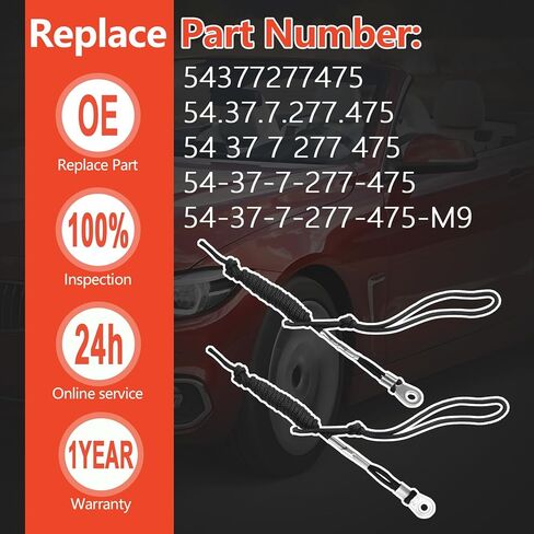 Convertible Top Headliner Tension Rope Fits for BMW 4 3 Series E93 F33 F83 Replaces 54377277475 in Saudi Arabia