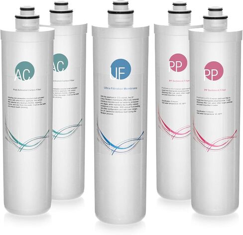 iSpring 4-Stage Ultra Filtration Faucet Bundle with Sediment, UF, KDF, Activated Carbon Filters and Lead-Free RO Faucet in Saudi Arabia