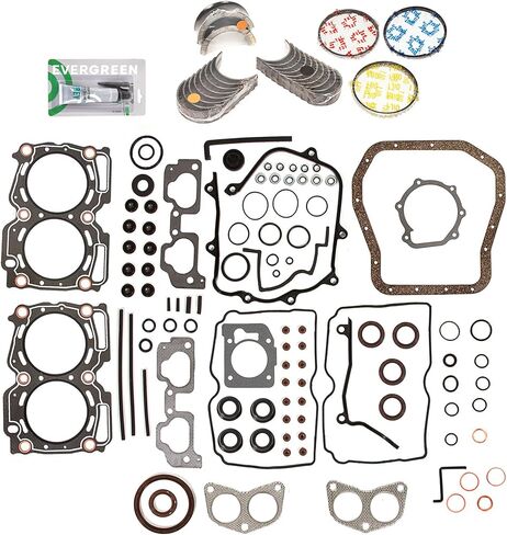 Evergreen SA-3129800769-2 مجموعة حشية كاملة محامل حلقات متوافقة مع/لـ 00-03 سوبارو ليجاسي 2.5L SOHC EJ25 in Kuwait