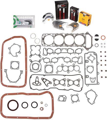 Evergreen SA-5494168499-5 مجموعة حشية كاملة محامل حلقات تناسب 89-97 Nissan 240SX D21 بيك اب KA24E in Kuwait