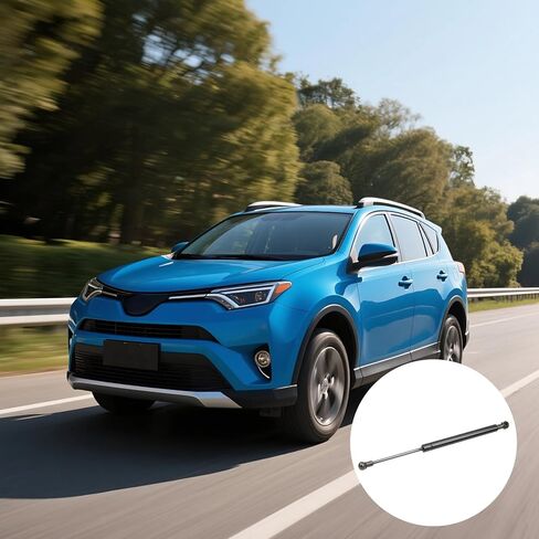 Generic دعامة غطاء محرك هيدروليكي بقضيب مزدوج لسيارة Rav4 موديل 2019، تشغيل هادئ، مجموعة تثبيت كاملة in Kuwait