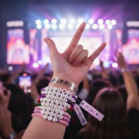8 قطعة أساور KATSEYE Merch للنساء ألبوم مستوحاة من الصداقة أساور هدايا لمحبي الحفلة الموسيقية in Kuwait