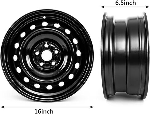 16 Inch New16x6.5" Steel Wheel Rim for Toyota Corolla 2009-2019, 1 Black Replacement Rim in Saudi Arabia