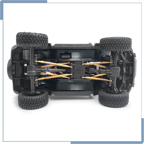 RC Fender Flares Carbon Fiber Inner Mud Guard Decorative Set for TRX4M Upgrades Bronco 1/18 Scale RC Crawler Car in Saudi Arabia