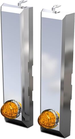 RealTruck RoadWorks | Peterbilt 589 Front Breather Lights with (2) Watermelon Amber/Amber LED Lights | 32066WM in Saudi Arabia
