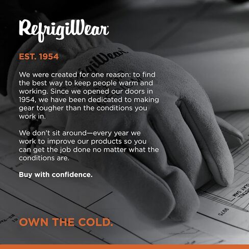 قفاز RefrigiWear المعزول من جلد الماعز - قفازات جلدية للعمل للرجال والنساء in Saudi Arabia