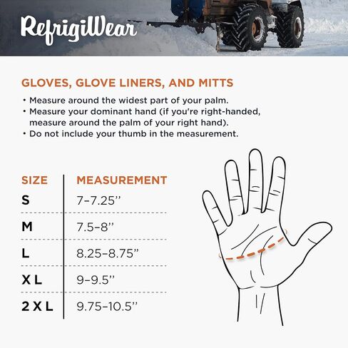 قفاز RefrigiWear المعزول من جلد الماعز - قفازات جلدية للعمل للرجال والنساء in Saudi Arabia