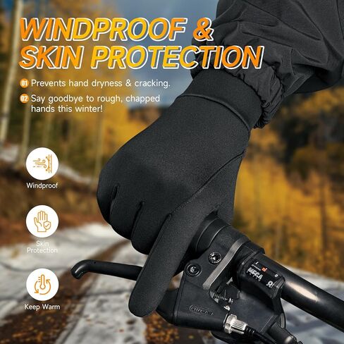 OZERO Winter Gloves for Men Women - Touchscreen Windproof Gloves for Cold Weather Snow Gloves Liner Thermal Warm in Saudi Arabia