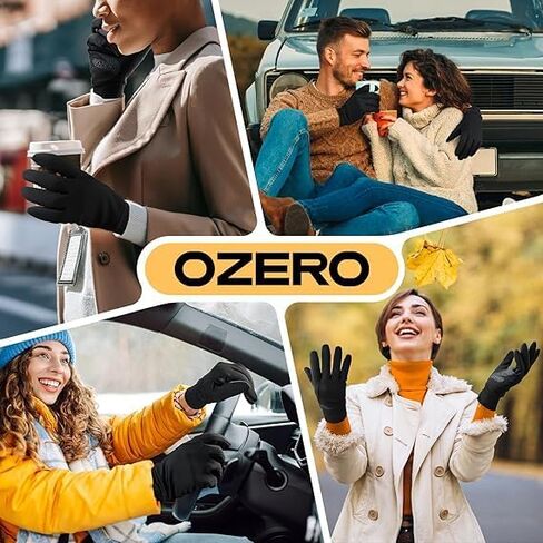 OZERO Winter Gloves for Men Women - Touchscreen Windproof Gloves for Cold Weather Snow Gloves Liner Thermal Warm in Saudi Arabia