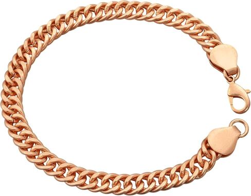 Pure Copper Link Bracelet with Lobster Clasp 9 Inch Long Solid Copper Statement Jewelry Set Gift for Women & Men in Kuwait