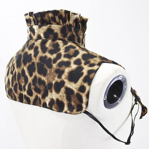 المرأة وهمية طوق انفصال ليوبارد نصف قميص بلوزة كاذبة طوق المختنق تزيين الأسود in Kuwait