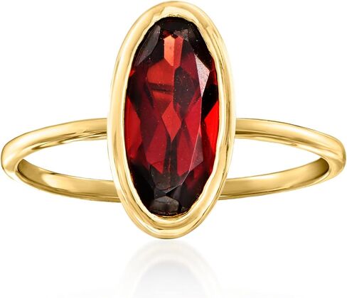 Ross-Simons 2.30 Carat Oval Garnet Ring in 14kt Yellow Gold in Saudi Arabia