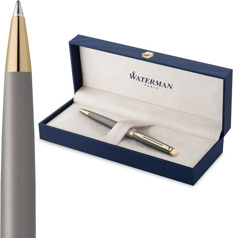 Waterman Hemisphere Ballpoint Pen, Copper Red (The Understated Edit Collection), Medium Point with Blue Ink, Gift Box - Stylish Office Essentials, Quiet Luxury, Neutral Writing Supplies in Saudi Arabia