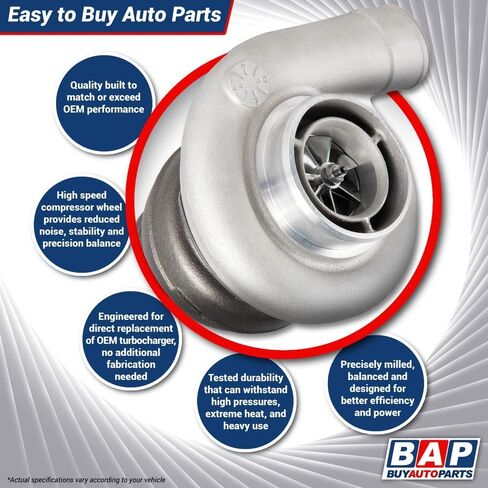 Turbocharger For Isuzu NPR & GMC W4 1995 1996 1997 1998 w/ 3.9L 4BD2T Turbo Diesel - BuyAutoParts 40-30037AN New in Saudi Arabia