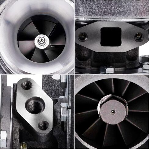 شاحن توربيني maxpeedingrods T70 Turbo لمحركات 2.0L-3.0L T3 Flange، لـ Acura Integra NSX TSX، لشاحن دودج كاليبر تشالنجر نيون، لهوندا أكورد سيفيك CRX، سلسلة VL الأساسية in Saudi Arabia