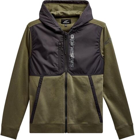 Alpinestars 1213-51000-6910-M: Aligned Hoodie Military/Black Md in Saudi Arabia