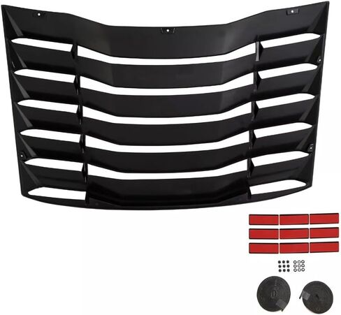 Rear Window Louver Sun Shade Cover Matte Black for Chevy Camaro 2016-2023 in Saudi Arabia