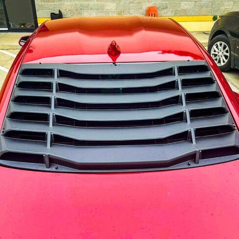 Rear Window Louver Sun Shade Cover Matte Black for Chevy Camaro 2016-2023 in Saudi Arabia