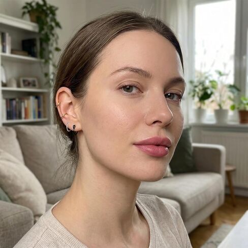 9 PCS Fake Nose Rings for Women, 8 mm Non Piercing Lip Rings Clip on Fake Nose Piercing Fakes Noses Hoop Faux Lip Ring, Non Piercings Faux Noses Piercings Jewelry for Women Men in Saudi Arabia