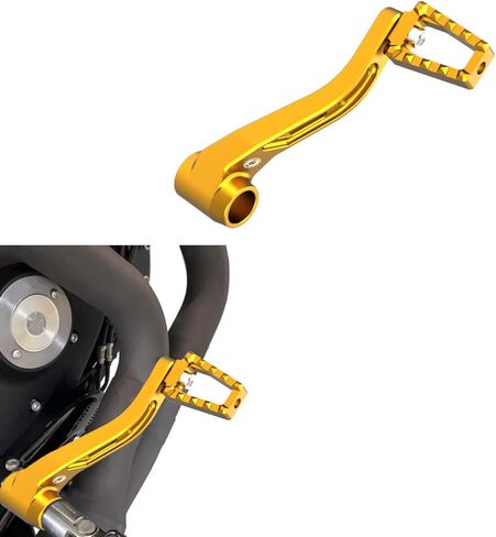 Gold CNC Foot Controls Brake Shifter Shift Levers Fits for Harley Davidson 2014-21 Sportster with Mid-Controls, XL 1200CX, XL 1200NS, XL833N, XL 883R, XL883L (Gold) in Saudi Arabia