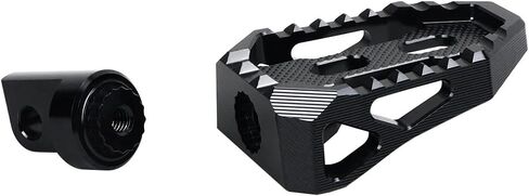 Rider's Passenger's Footpegs, Floor Pedal Controls, Horse Palm Design, with Male-Mounting Bracket, Compatible with Harley Davidson 2017-Before Softail, Dyna, Touring (Black) in Saudi Arabia