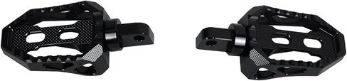 Rider's Passenger's Footpegs, Floor Pedal Controls, Horse Palm Design, with Male-Mounting Bracket, Compatible with Harley Davidson 2017-Before Softail, Dyna, Touring (Black) in Saudi Arabia