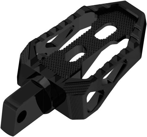 Rider's Passenger's Footpegs, Floor Pedal Controls, Horse Palm Design, with Male-Mounting Bracket, Compatible with Harley Davidson 2017-Before Softail, Dyna, Touring (Black) in Saudi Arabia