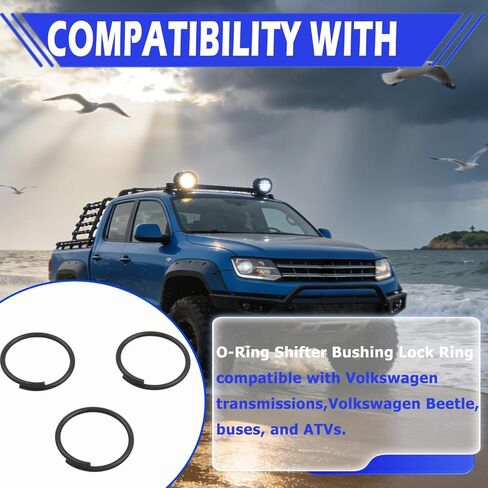 3 عبوات حلقة قفل جلبة ناقل الحركة على شكل حرف O، بديلة لجلبة رافعة ناقل الحركة VW، متوافقة مع مكونات نقل حركة Dune Buggy in Kuwait