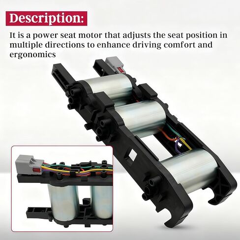 6 or 8 Way Power Seat Motor W/O Memory Compatible with 2007-2014 Chevy Silverado Suburban Tahoe Avalanche GMC Sierra Yukon Cadillac Escalade Replace L0060111 in Saudi Arabia