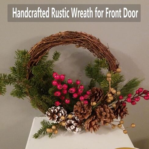 Grapevine Wreath DIY Crafts Natural Dried Round Grapevines Wreath Bulk for Decoration, Crafts (4 Inch, 4 Pack) in Saudi Arabia