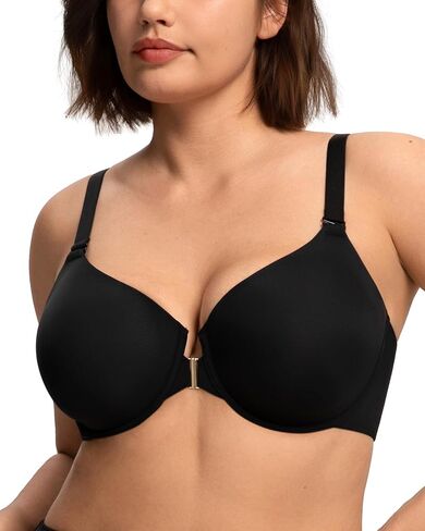 HSIA Minimizer Bras for Women Full Coverage Front Closure Racerback Tshirt Plus Size Underwire Lightly Lined Bra in Saudi Arabia