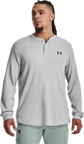 Under Armour Men's Waffle Henley, (012) Mod Gray / / Black, X-Large in Saudi Arabia